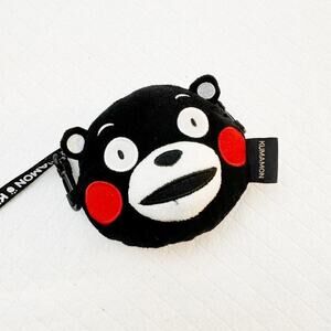 Kumamon Black Coin Purse Crossbody Bag Japanese Culture MINT